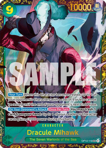 Dracule Mihawk - (CS 26-27 Regionals Season 1) [One Piece Promotion Cards]
