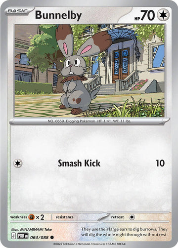 Bunnelby (064/088) [Mega Evolution: Perfect Order]