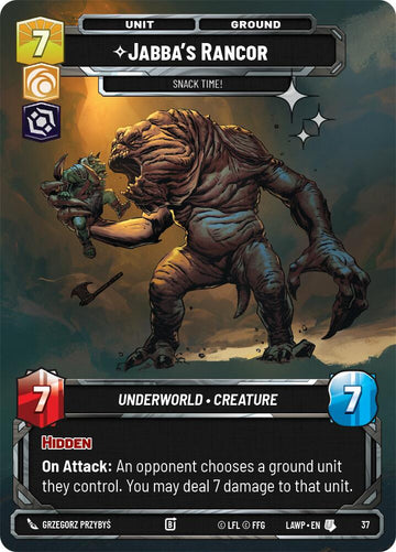 Jabba's Rancor - Snack Time! (37) (Foil) (37) [A Lawless Time: Weekly Play]