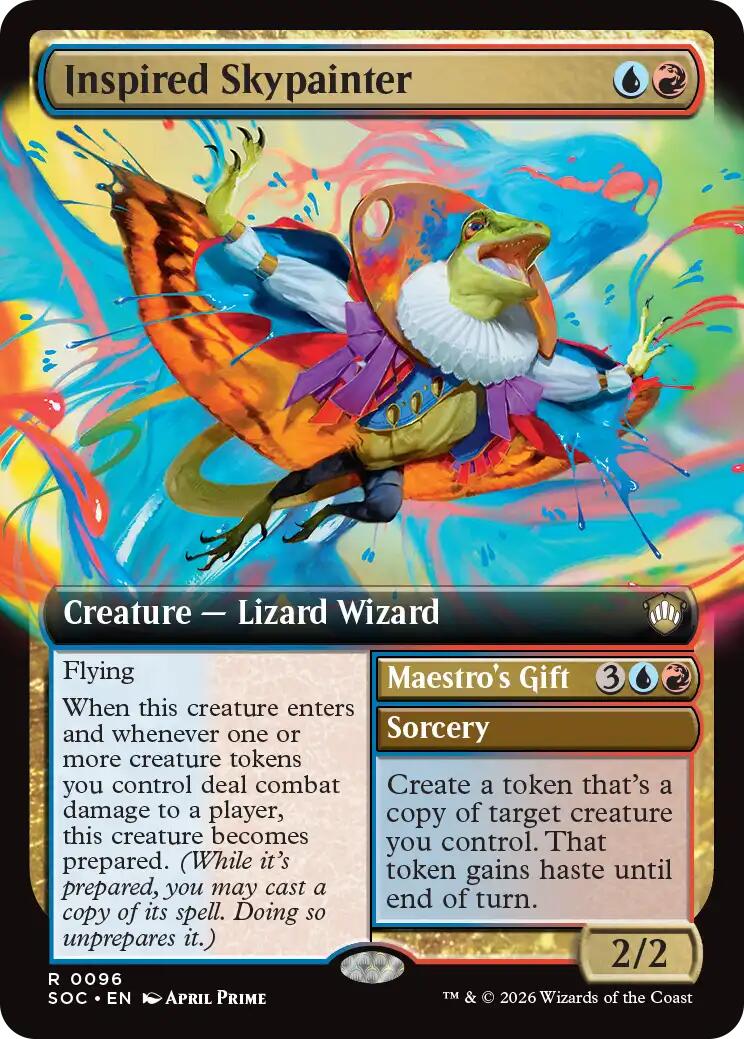 Inspired Skypainter (Extended Art) [Secrets of Strixhaven Commander]
