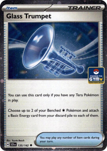 Glass Trumpet (135/142) (Gym Stamp Asia Exclusive) [Miscellaneous Cards]