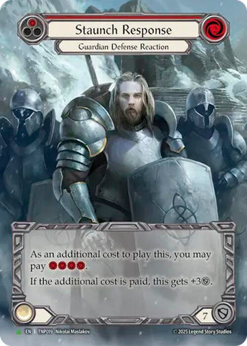 Staunch Response (Red) (Marvel) [TNP019] (Promo)  Rainbow Foil