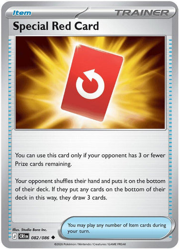 Special Red Card (082/086) [Mega Evolution: Chaos Rising]