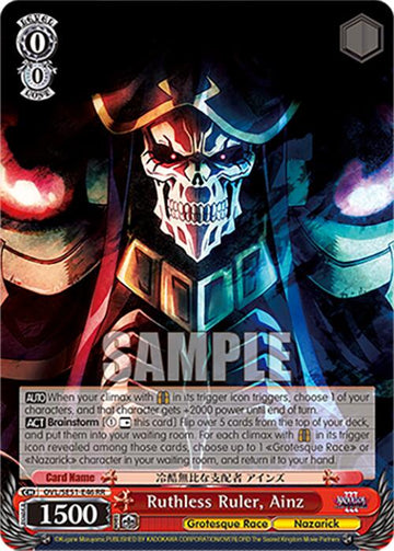Ruthless Ruler, Ainz (OVL/SE51-E46 RR) [Nazarick: Tomb of the Undead Vol.3 Extra Booster]