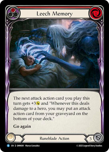 Leech Memory (Red) [OMN091] (Omens of the Third Age)  Rainbow Foil