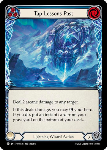 Tap Lessons Past (Blue) [OMN126] (Omens of the Third Age)  Rainbow Foil