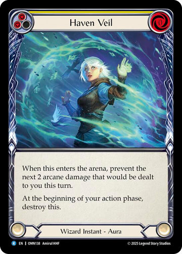 Haven Veil (Yellow) [OMN138] (Omens of the Third Age)  Rainbow Foil