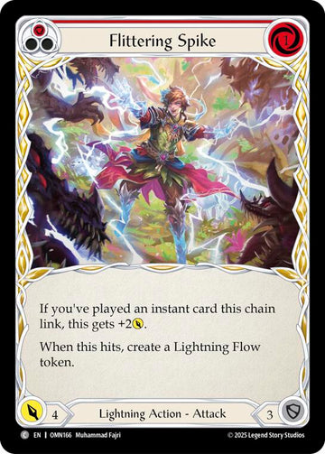 Flittering Spike (Red) [OMN166] (Omens of the Third Age)  Rainbow Foil
