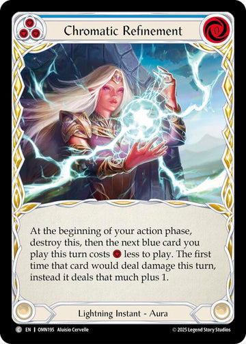 Chromatic Refinement (Blue) [OMN195] (Omens of the Third Age)  Rainbow Foil