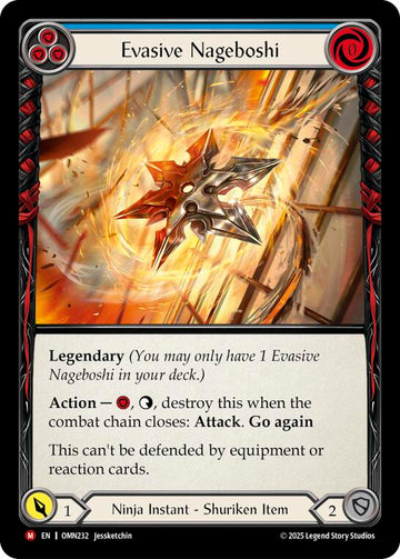 Evasive Nageboshi (Blue) [OMN232] (Omens of the Third Age)