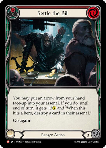 Settle The Bill (Red) [OMN237] (Omens of the Third Age)  Rainbow Foil