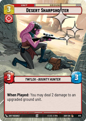 Desert Sharpshooter (672) (Hyperspace Foil) (672) [Ashes of the Empire]