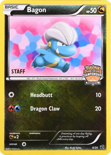 Bagon (006/020) - 6/20 (Regional Championships) [Staff] [League & Championship Cards]