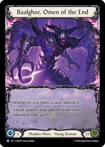 Baalghor, Omen of the End [IAR159] (Usurp the Shadow Throne Pre-Release Cards)  Rainbow Foil