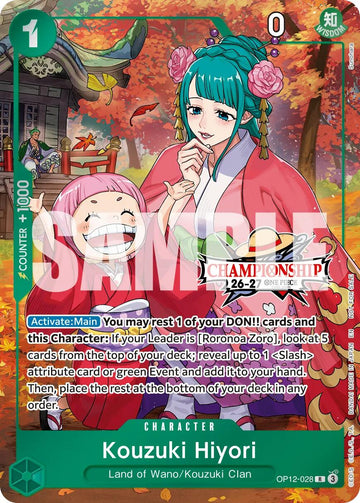 Kouzuki Hiyori (CS 26-27 Celebration Pack) [One Piece Promotion Cards]