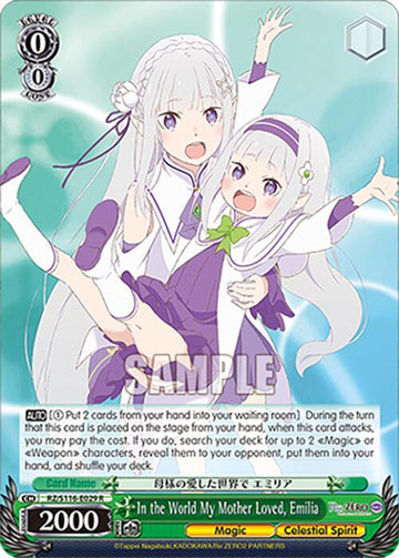 In the World My Mother Loved, Emilia (RZ/S116-E029) [Re:ZERO -Starting Life in Another World- Vol.3]