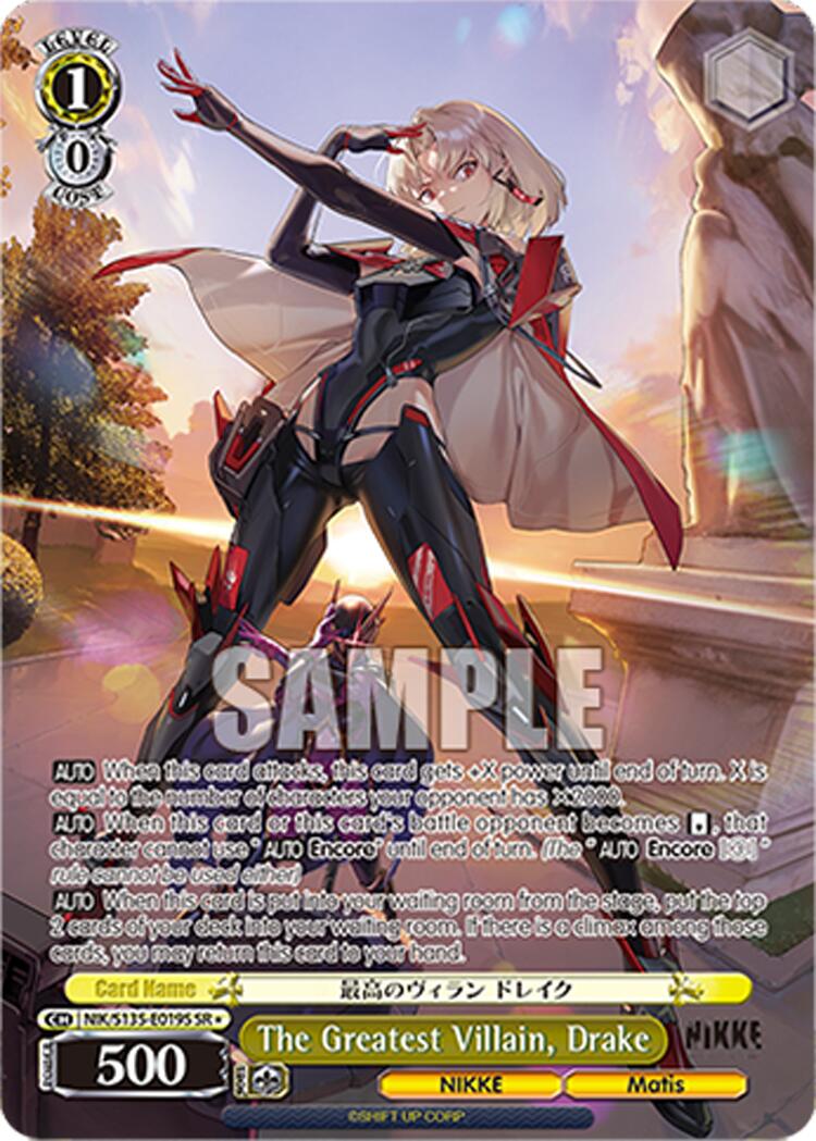 The Greatest Villain, Drake (NIK/S135-E019S) (SR) [GODDESS OF VICTORY: NIKKE Vol.2]