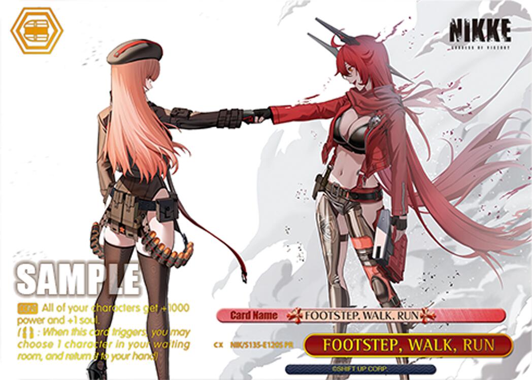 FOOTSTEP, WALK, RUN (NIK/S135-E120S) (PR) (Foil) [GODDESS OF VICTORY: NIKKE Vol.2]