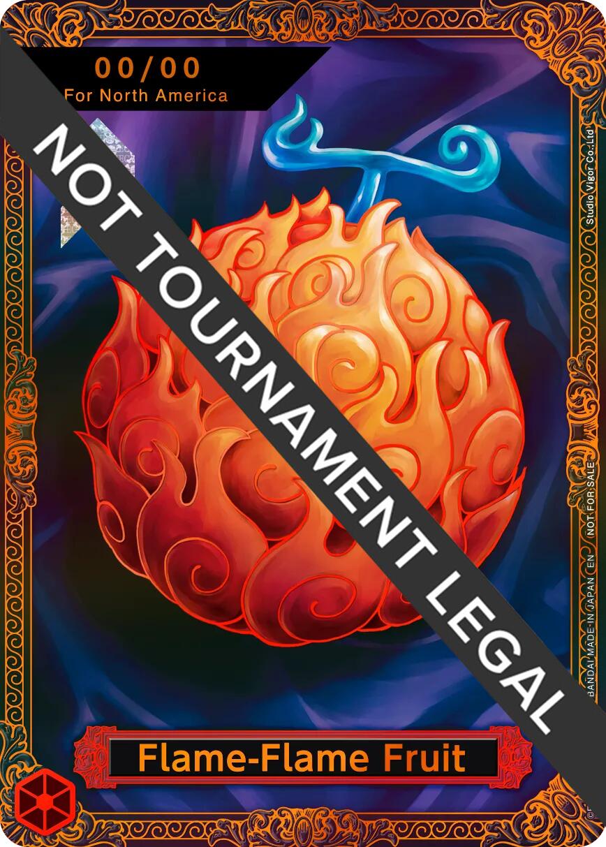 Flame-Flame Fruit Trophy Card (Flame-Flame Fruit Coliseum) [One Piece Promotion Cards]