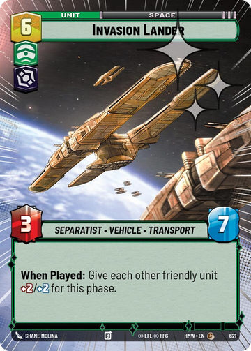 Invasion Lander (621) (Hyperspace Foil) (621) [Homeworlds]