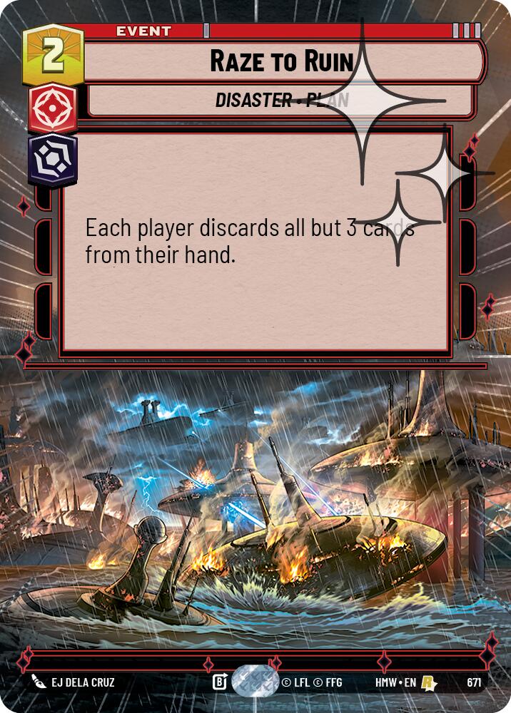 Raze to Ruin (671) (Hyperspace Foil) (671) [Homeworlds]