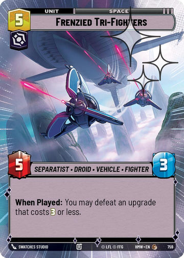 Frenzied Tri-Fighters (759) (Hyperspace Foil) (759) [Homeworlds]
