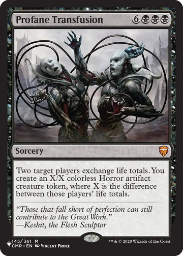 Profane Transfusion [The List]