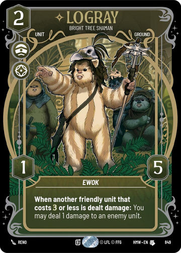 Logray - Bright Tree Shaman (849) (Prestige Foil) (849) [Homeworlds]