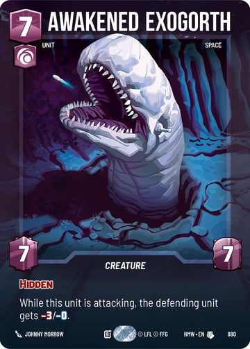 Awakened Exogorth (880) (Prestige Foil) (880) [Homeworlds]