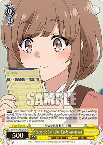 Energetic Daily Life, Kaede Azusagawa (SBY/W136-E004) [Rascal Does Not Dream of Santa Claus]