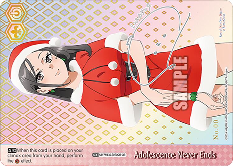Adolescence Never Ends (SBY/W136-E070SIR) [Rascal Does Not Dream of Santa Claus]