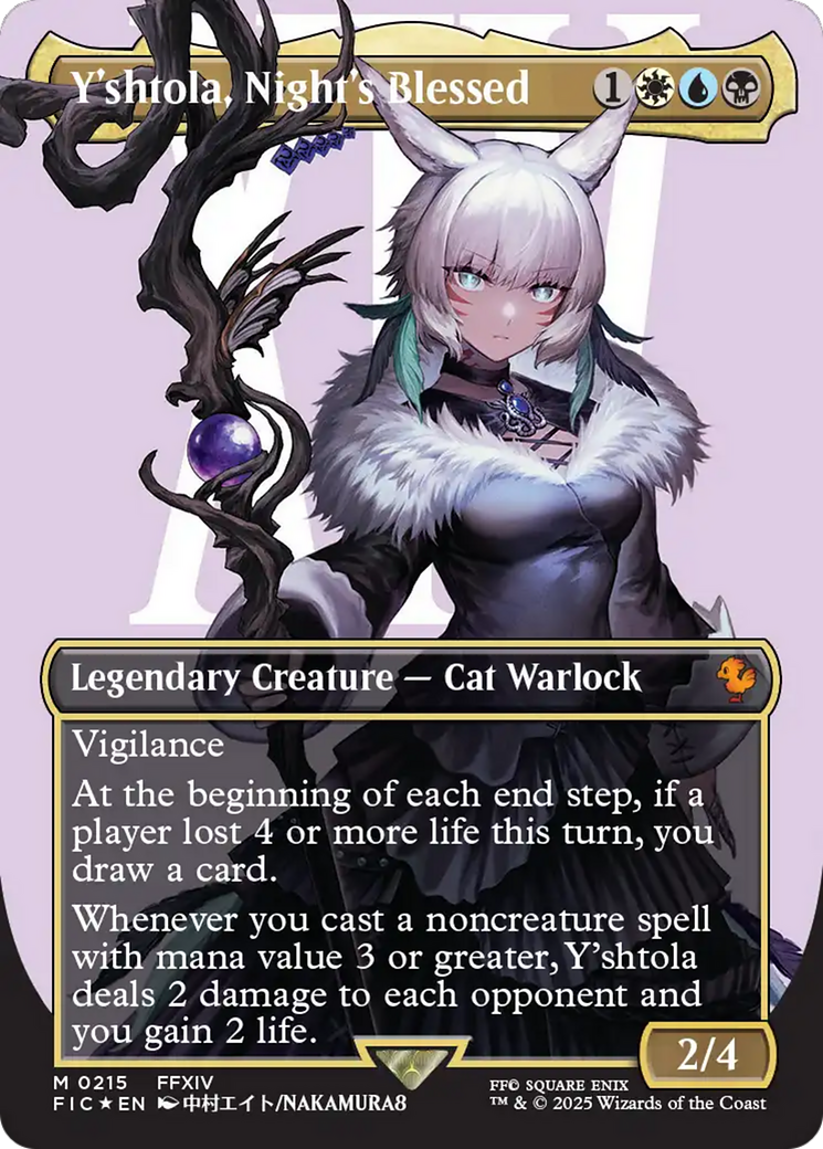Y'shtola, Night's Blessed (Borderless) (Surge Foil) [FINAL FANTASY Commander]
