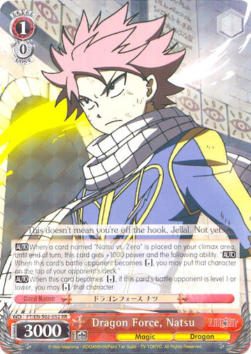 Dragon Force, Natsu (FT/EN-S02-052 RR) [Fairy Tail ver.E]