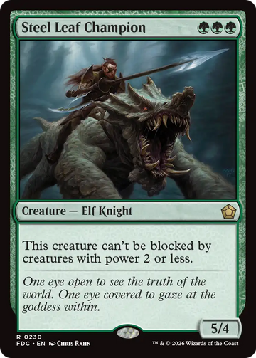 Steel Leaf Champion [Foundations Commander]