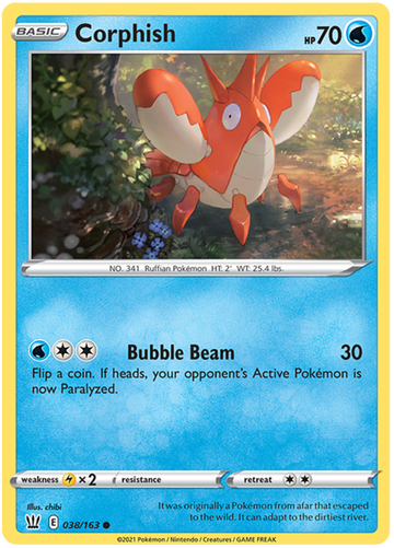 Corphish (038/163) [Sword & Shield: Battle Styles]
