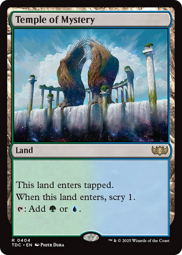 Temple of Mystery [Tarkir: Dragonstorm Commander]