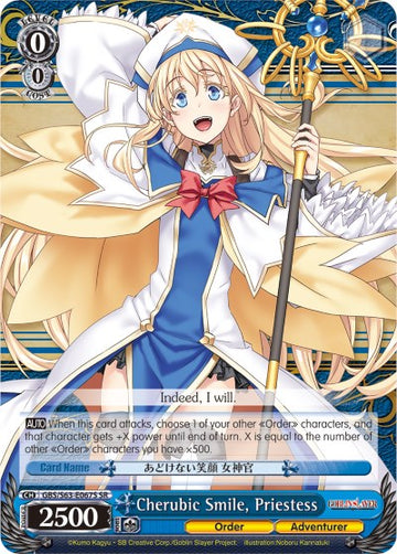 Cherubic Smile, Priestess (GBS/S63-E067S SR) [Goblin Slayer]