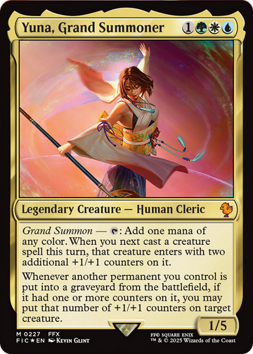 Yuna, Grand Summoner (Surge Foil) [FINAL FANTASY Commander]