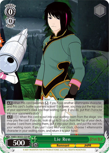 Lie Ren (RWBY/WX03-020 RR) [RWBY]