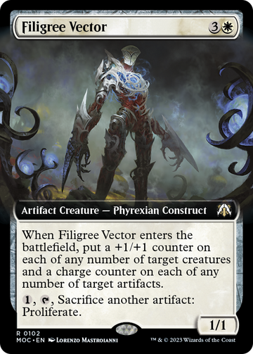 Filigree Vector (Extended Art) [March of the Machine Commander]