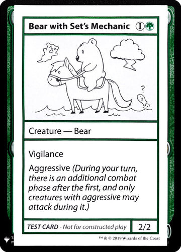 Bear with Set's Mechanic [Mystery Booster Playtest Cards]