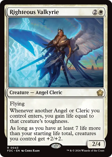 Righteous Valkyrie [Foundations Commander]
