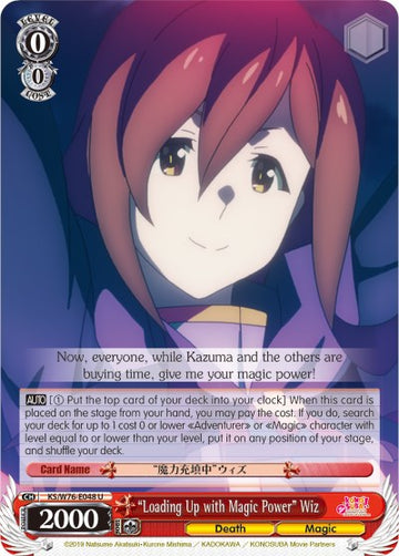 "Loading Up with Magic Power" Wiz (KS/W76-E048 U) [KonoSuba The Movie: Legend of Crimson]