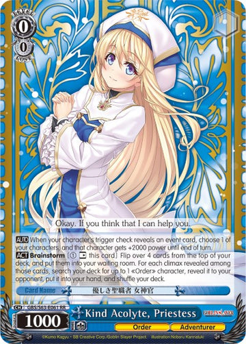 Kind Acolyte, Priestess (GBS/S63-E061 RR) [Goblin Slayer]