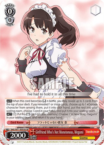 Girlfriend Who's Not Monotonous, Megumi [Saekano How to Raise a Boring Girlfriend. flat]