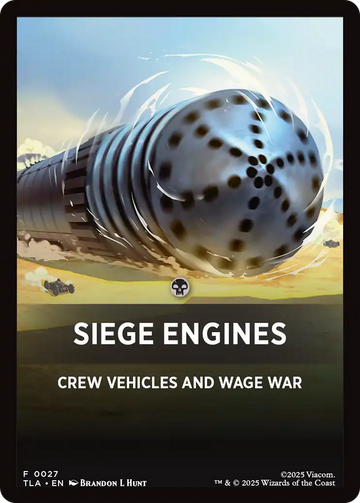 Siege Engines Theme Card [Avatar: The Last Airbender Tokens]