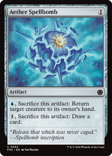 Aether Spellbomb [Foundations Commander]