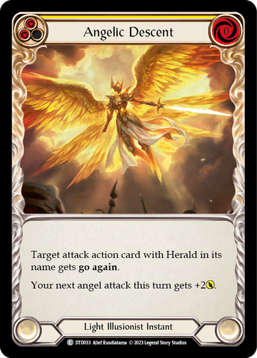 Angelic Descent (Yellow) [DTD033] (Dusk Till Dawn)  Rainbow Foil