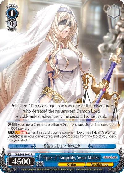 Figure of Tranquility, Sword Maiden (GBS/S63-E072 R) [Goblin Slayer]