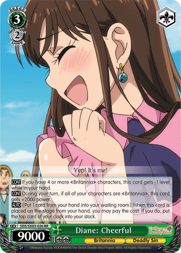 Diane: Cheerful (SDS/SX03-026 RR) [The Seven Deadly Sins]